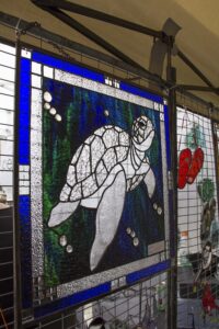 glass turtle art