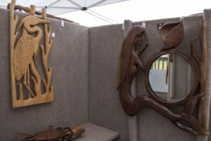 wood mirror art