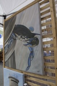 blue crab canvas