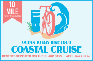 an advertisement for the ocean to bay bike tour