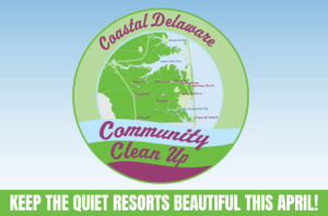 the logo for coastal delaware community clean up