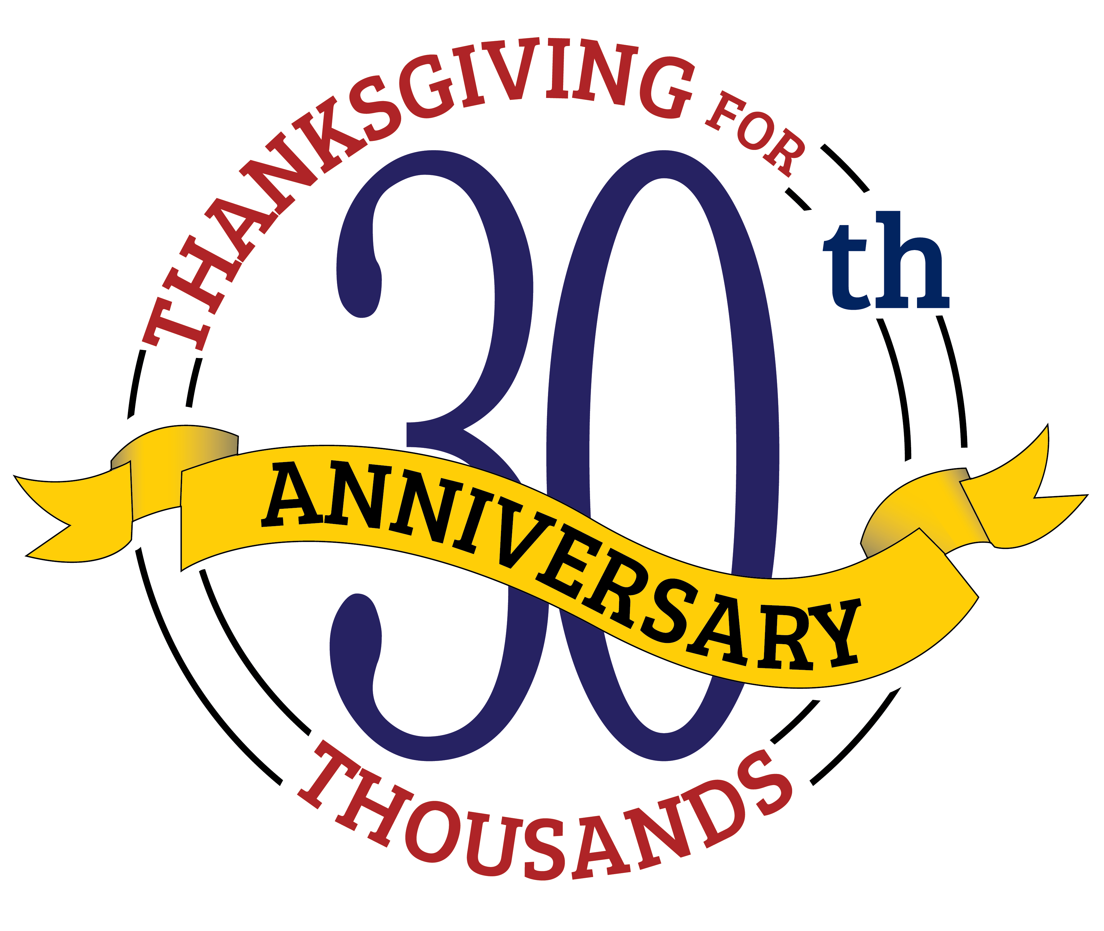 a logo for the 30th anniversary of a thousand thousand thousand thousand thousand thousand thousand thousand