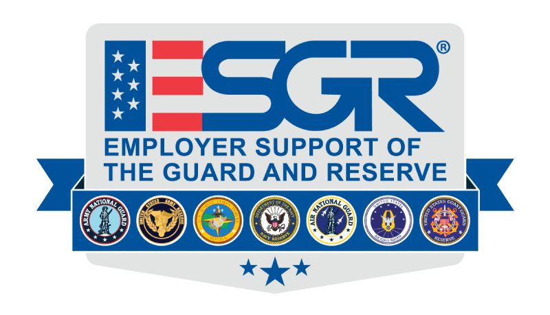 the logo for the employee support of the guard and reserve