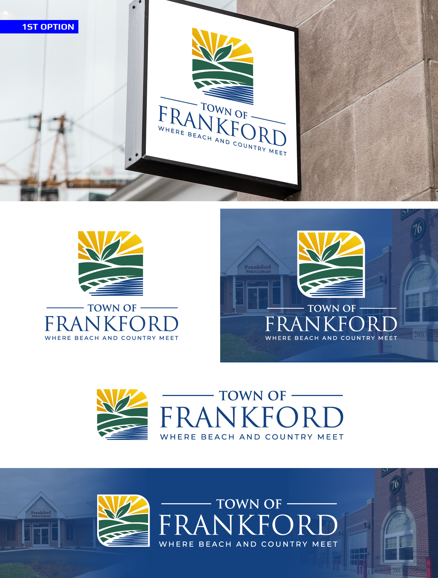 a logo for a town of frankford